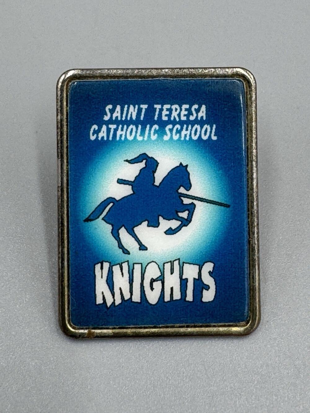 Saintβ Teresa Catholic School Knights Lapel Pin